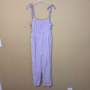 Urban Outfitters Lavender Tie-Strap Jumpsuit
